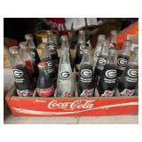 Vintage University of Georgia 1980 National Champions Coca-Cola Bottles in Vintage Wooden Coca-Cola Crate