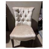 Silver- Gray White Dining Chairs