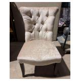 Silver- Gray White Dining Chairs
