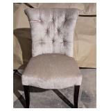 Silver- Gray White Dining Chairs