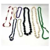 Collection of Seven Assorted Beaded Necklaces