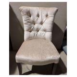 Silver- Gray White Dining Chairs