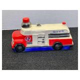 Vintage ceramic fire truck decanter, see pictures for details.