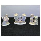 Homco “Circle of Friends” figurines, set of three, see pictures for details.