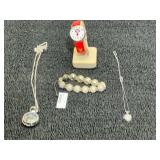 Assorted Jewelry Collection Including Betty Boop Quartz Watch and Stretch Bracelet