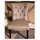 Silver- Gray White Dining Chairs