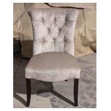 Silver- Gray White Dining Chairs