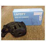 Lafoty Dog Lift Harness, Size XL, Black & Large Muzzle