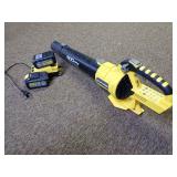 SOMOREI YS-750 20V Cordless Brushless Leaf Blower with Two Batteries and Charger-Not Tested