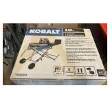 KOBALT 10-IN SLIDING TILE SAW IN ORIGINAL BOX – GAR