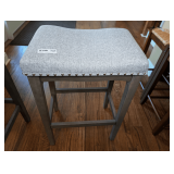 UPHOLSTERED BAR STOOL WITH NAILHEAD TRIM, MATCHES 8139