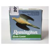 Remington Game Loads 20 Gauge 2-3/4 Inch 7/8 Ounce Shot Size 8 Shotshells