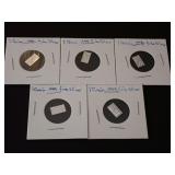 5 GRAINS OF FINE SILVER
