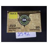 Patriot 2A Sports .223 Remington 55gr FMJ Ammunition, 20 Cartridges