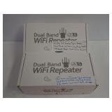 Set of 2 Dual Band WiFi 5 Wireless Signal Repeater and Range Extender
