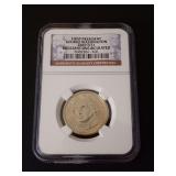 2007-D GEORGE WASHINGTON DOLLAR COIN, NGC BRILLIANT UNCIRCULATED