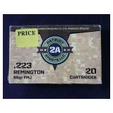 Patriot 2A Sports .223 Remington 55gr FMJ Ammunition, 20 Cartridges