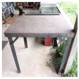 Metal Workbench with Desmond Stephan Co. Simplex Utility Vise