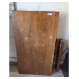 WOODEN DESK / TABLE, LEGS CURRENTLY REMOVED FOR TRANSPORT