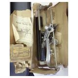 E.C. Stearns & Co. No. 400 Overhanging Saw Filing Tool-Original Box is Rough Shape
