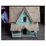 Vintage Wooden Dollhouse-See all photos.