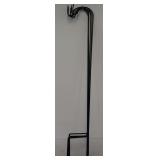 Set of Five Black Metal Shepherd Hook Stakes