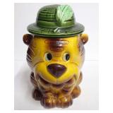 Ceramic Tiger Cookie Jar Made in Japan
