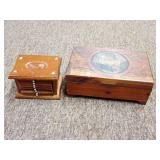Wooden Box and Coaster Set