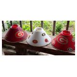 Set of Three University of Georgia Bulldogs Decorative Lamp Shades