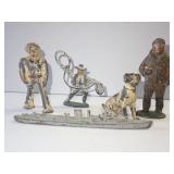 Collection of Vintage Cast Metal Figures