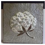 Embossed Metal Cotton Wall Decor
