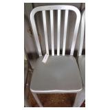Aluminum Slat-Back Side Chair