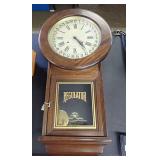 Heyden-Trapani Regulator Wall Clock with Pendulum and Key