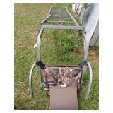 Metal Ladder Tree Stand with Camouflage Padded Seat