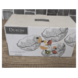 SHANNON BY GODINGER DUBLIN COLLECTION SET OF FOUR DESSERT BOWLS IN ORIGINAL BOX