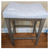 UPHOLSTERED BAR STOOL WITH NAILHEAD TRIM, MATCHES 8139