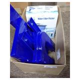 Great Value Water Filter Pitcher and Blue Plastic Letter Signage