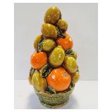 Inarco Japan E3353 Ceramic Fruit Basket Statue