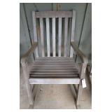 Heavy Duty Slatted Wood Rocking Chair