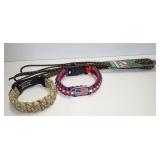 Paracord Bracelet Assortment and RedHead 54-Inch Boot Laces
