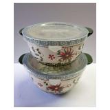 Temp-tations Presentable Ovenware Old World Pattern Bowls with Lids