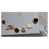 Set of Five Assorted Stud Earrings14k Gold Plated by Aqua