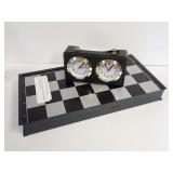 Mechanical Analog Chess Clock and Travel Chess Set