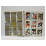 1970s Football Trading Card Collection in Binder