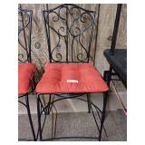 Black Metal Bar Stool - See photos for seat height.