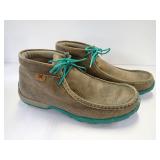Twisted X WDM0020 Brown Leather Lace-Up Moccasin Boots - Womens Size 8.5M
