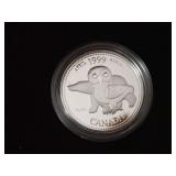STERLING SILVER PROOF COIN WITH CASE & COA