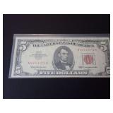SERIES 1963 RED SEAL $5 BANKNOTE
