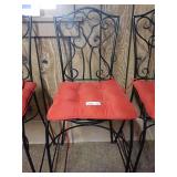 Black Metal Bar Stool - See photos for seat height.
