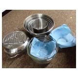Assorted Kitchen Mixing Bowls and More